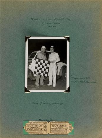 (JALOPY RACES) A vast archive comprising 7 beautifully compiled photo albums, collectively containing over 600 photographs of jalopy an